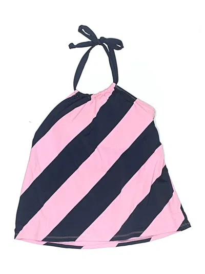Pre-owned Anne Cole Swimsuit Top Pink Stripes Pattern Swimwear