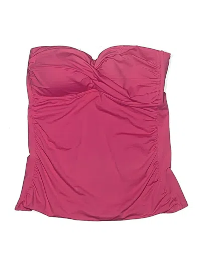 Pre-owned Anne Cole Swimsuit Top Pink Swimwear