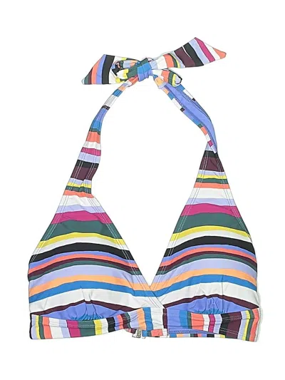 Anne Cole Swimsuit Top Purple Print Pattern Swimwear In Multi