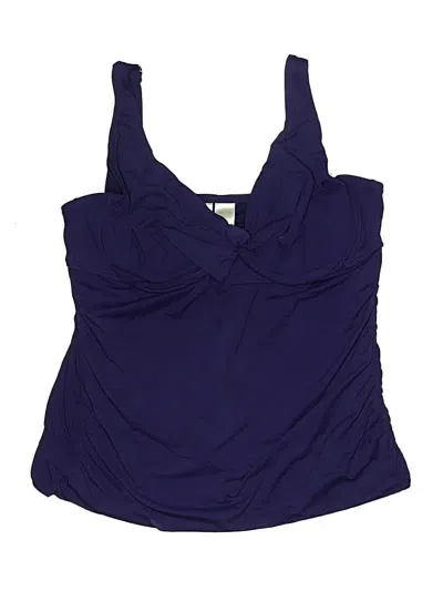 Pre-owned Anne Cole Swimsuit Top Purple Swimwear