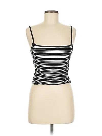 Pre-owned Anne Cole Tank Top Black Strapless Neckline Tops