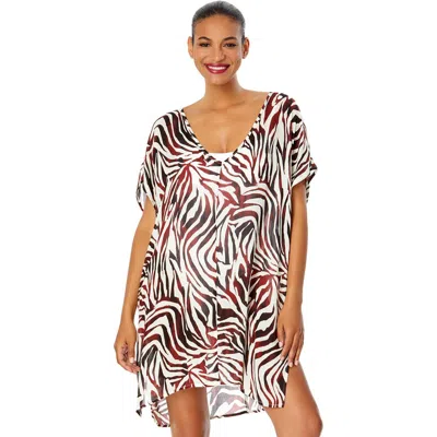Anne Cole Tiger Dance Easy Tunic Swimsuit Cover Up