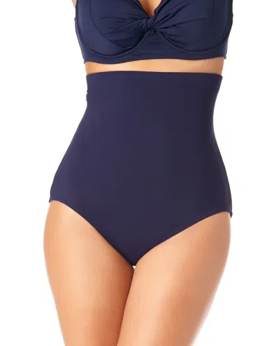 Anne Cole Tummy Control Swim Bottom In Blue