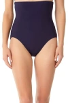 Anne Cole Tummy Control Swim Bottom In Blue