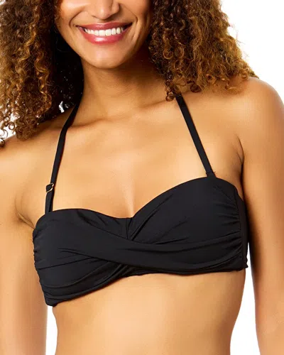 Anne Cole Twist Bandeau In Black