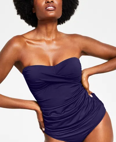 Anne Cole Twist-front Ruched Tankini Top