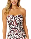 Anne Cole Twist Front Bandeau Two-piece Swimsuit