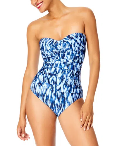 ANNE COLE ANNE COLE TWIST FRONT SHIRRED ONE-PIECE