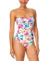Anne Cole Twist Front Shirred One Piece