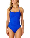 Anne Cole Twist Front Strapless One-piece
