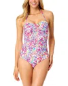 Anne Cole Drape Front Underwire One-piece