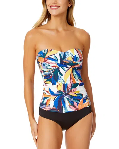 Anne Cole Twist Front Tankini In Multi