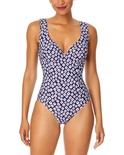 Anne Cole Underwire Panel One-piece In Multi