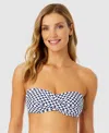 Anne Cole Women's Neo Geo Twist-front Bandeau Bikini Top