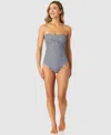 Anne Cole Twist Front Strapless One-piece