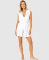 Anne Cole Women's Pleated Terry Robe Swim Cover-up