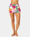 Anne Cole Women's Printed Tulip Drape Swim Skirt In Multi