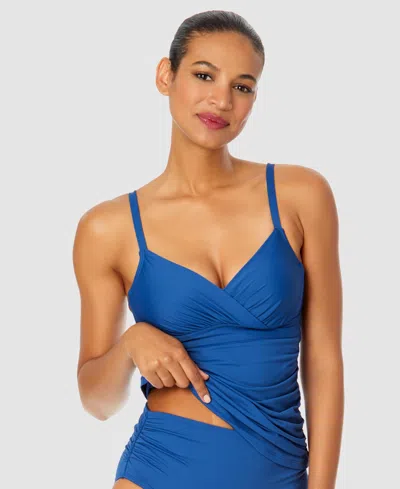 Anne Cole Women's Surplice Underwire Tankini Top