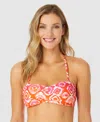 Anne Cole Women's Tie Dye Foulard Twist Bandeau Bikini Top