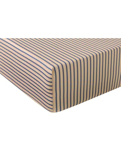 Anne De Solene Anne De Solène 300 Thread Count 4 Continents Fitted Sheet In Brown