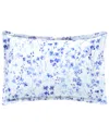 Anne De Solene Anne De Solène 300 Thread Count Calme Organic Sateen Reversible Sham In Blue