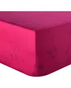 Anne De Solene Anne De Solène 300 Thread Count Minimaliste Organic Sateen Fitted Sheet In Purple