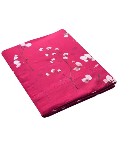 Anne De Solene Anne De Solène 300 Thread Count Minimaliste Organic Sateen Flat Sheet In Purple
