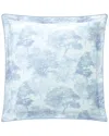Anne De Solene Anne De Solène 300 Thread Count Silence Organic Sateen Euro Sham In Blue