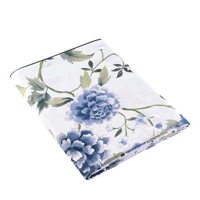 Anne De Solene Amboise Flat Sheet, Queen In Blue