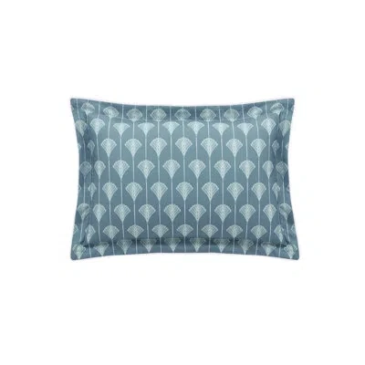 Anne De Solene Aristo Euro Sham In Blue; White,aristo