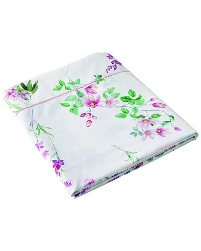 Anne De Solene Aura 200 Thread Count Organic Cotton Flat Sheet In White