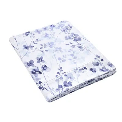 Anne De Solene Calme Flat Sheet In White