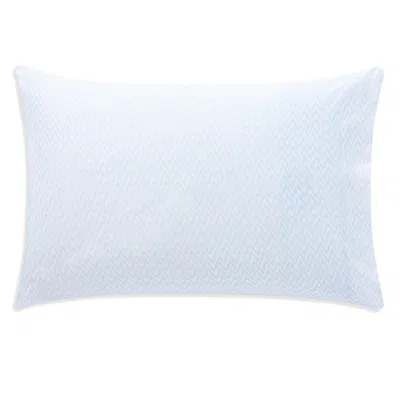 Anne De Solene Calme Pillowcase Set, Standard In Bleu Chevron
