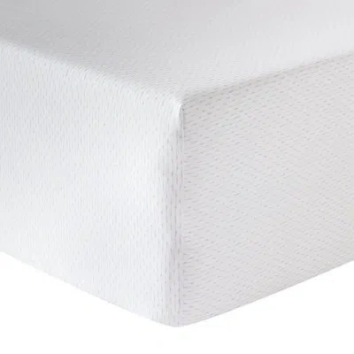 Anne De Solene Charme Fitted Sheet In Blue,white