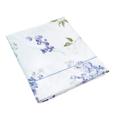 Anne De Solene Charme Flat Sheet, Queen In White