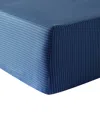 Anne De Solene Anne De Solène Cotton Percale 200 Thread Count Nocturne Fitted Sheet