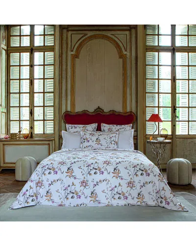 Anne De Solene Anne De Solène Cotton Percale 200 Thread Count Perle Lune Duvet Cover In Multi