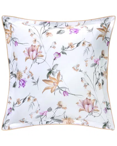 Anne De Solene Anne De Solène Cotton Percale 200 Thread Count Perle Lune Euro Sham In White