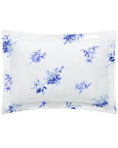 Anne De Solene Cristal Sateen Boudoir Sham In Blue