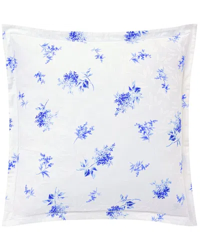 Anne De Solene Cristal Sateen Euro Sham In Blue