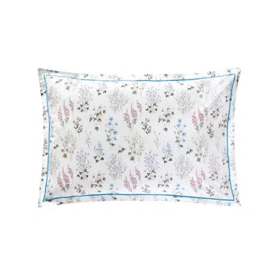 Anne De Solene Éole 100% Cotton Pillow Sham In White,pink,green