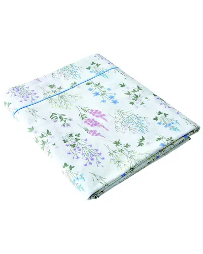 Anne De Solene Eole 200 Thread Count Organic Cotton Flat Sheet In Multi