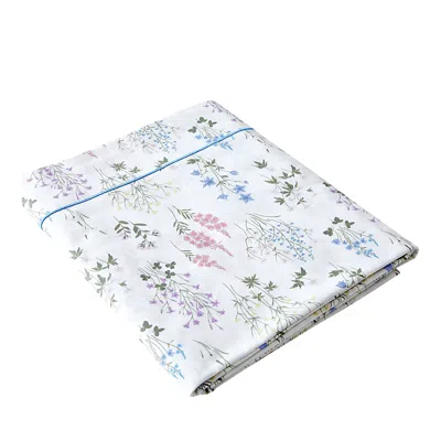 Anne De Solene Eole Flat Sheet, King In Blue