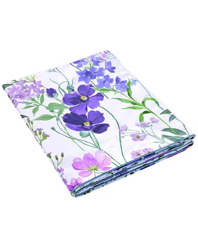 Anne De Solene Anne De Solène Ephemere Organic Percale Flat Sheet In Multi