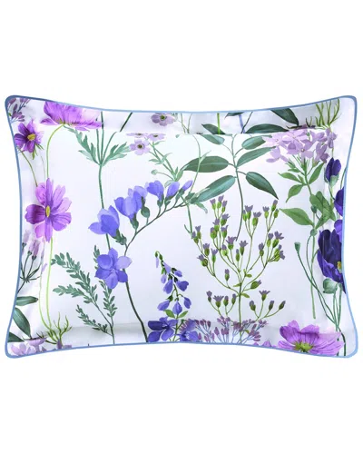 Anne De Solene Anne De Solène Ephemere Organic Percale Reversible Boudoir Sham In Multi