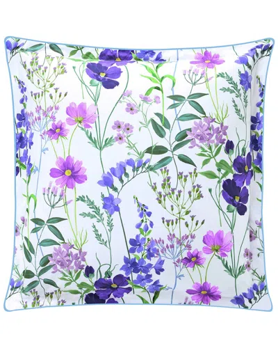 Anne De Solene Anne De Solène Ephemere Organic Percale Reversible Euro Sham In Multi