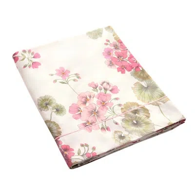 Anne De Solene Flânerie Queen Flat Sheet In Floral