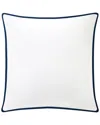 Anne De Solene Anne De Solène Fontainebleau Percale Euro Sham In White