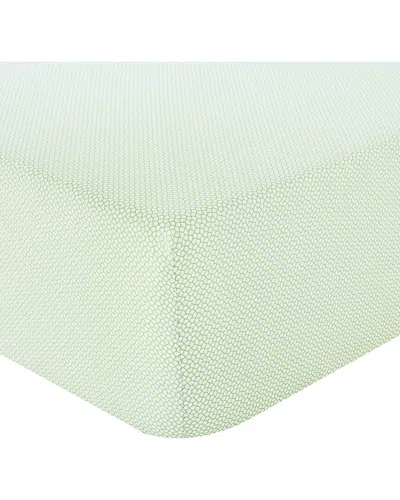 Anne De Solene Anne De Solène Frou Frou Fitted Sheet In Green