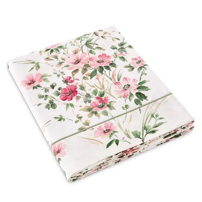 Anne De Solene Frou Frou Queen Flat Sheet In White